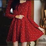 Milkcocoa Korea Red Hearts Dress Size XS Photo 1
