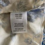 Chaser NEW Size S Blue Cream Vintage Floral Botanical Print Maxi Dress TINY FLAW Photo 3