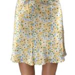 Princess Polly  Multicolor Silk Satin Floral High Waist Zip Mini A-Line Skirt 8 Photo 0