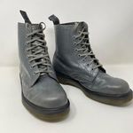 Dr. Martens  Pascal Croc Gray Leather UK 7 Combat Boots US 8 Men 9 Women Photo 0
