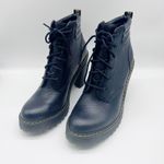 Dr. Martens Persephone Milled Nappa Chunky Heel Boots Size 10 Black Photo 3