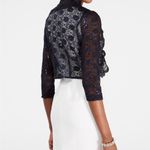 R & M Richards Sequin and lace black cropped cardigan never worn Photo 1