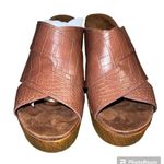 White Mountain Womens High Heeled Sandals Dress Shoes Open Toe Brown Size 9 Photo 5