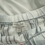 Garnet Hill White and Gray Striped Mini Skirt Photo 3