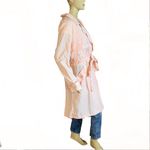 NEW YORK & COMPANY BLUSH LIGHWEIGHT BELTED TRENCH COAT JACKET (L) Orange Size L Photo 6