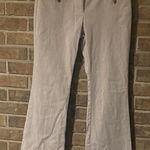 Loft Gray Pinstriped  Flared Pants Photo 0