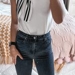 Free People Black High Rise Slim Leg Jeans  Photo 1
