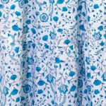 Draper James Cotton Poplin Ruffle Sleeve Sundress Blue White Paisley Size Small Photo 8