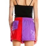Urban Renewal Red Purple Colorblock Reworked Shorts Photo 2