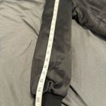 SEEK the Label Women’s Seek Sz: S black satin bomber jacket corset-style lace-up back. Photo 6