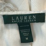 Lauren Ralph Lauren White LRL Embroidered Lace Detail Tank Top Size M Photo 3