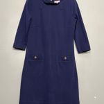 Lilly Pulitzer  Charlene Shift Dress Boatneck Navy Nautical Women’s Size M Photo 0