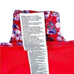 H&M Red Floral Swim Bikini Bottoms Side Tie Size 6 Photo 3