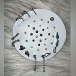 Free People NIP  Teeny Tiny Mega Stud Earring Set - Turquoise Photo 3