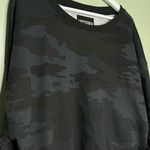 Victoria's Secret NWT Victoria’s Secret Women’s Camo Crop Crew Neck Sweatshirt Blue Black XL Photo 6