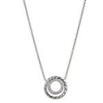 Eliot Danori madison MKC1244AN791 Necklace Solid* double circle necklace Silver Photo 0