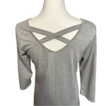 Ava James  Gray Long Sleeve Shirt SZ S Photo 9