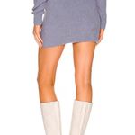 superdown  Serina Blue Sweater Knit Mini Skirt S Photo 2