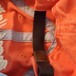 Distressed Beach Hat Coral Baseball Hat with White Embroidery One Size Orange Photo 3