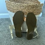 Old Navy  Tan and Cream Slide-On Sandals Summer Vacation Festival Women’s‎ Size 9 Photo 4