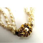 Vintage freshwater pearl double strand choker necklace Photo 4