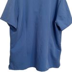 FIGS  Casma Three Pocket Scrub Top in Color Ceil Blue Monogram M Size XL Photo 7