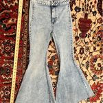 We The Free  Just Float On Boho Hippie Flare Jeans High Rise Stretch Denim Sz 24 Photo 1