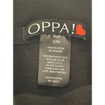 OPPA! Leggings Women's Size S Pocket Black White Love Graphic Ankle Knit NEW Photo 6