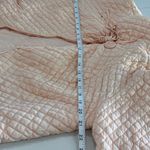 Barbizon Vtg quilted bed jacket peachy pink size 14 Photo 4