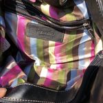 Tignanella Vintage Tignanello Large Black Leather Shoulder Purse Bag Photo 8