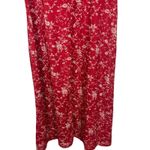 Missguided High Neck Puff Sleeve Midi Dress Red Floral Size US 12 NWT Photo 8