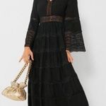 Tuckernuck  - Hyacinth House Lydia V Neck Black Lace Tiered Elegant  Dress S Photo 0