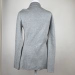 J.Crew  Sweater Jacket Gray Blazer Knit Career Workwear 100% Cotton Pockets XS Photo 4