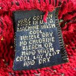 Herman Geist Vintage Lace Collar Sweater Size S Red Cottagecore Prairie 80s Photo 9