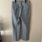J.Crew Remi Pant Womens 8 Gingham White Navy High Rise Slim Cropped Ankle #AJ336 Photo 1