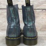 Dr. Martens Pascal Iridescent Crackle Boots Size US 6 UK 4 Metallic Sparkle Photo 4
