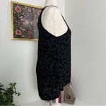 Francesca’s Black Floral Velvet Burnout High Low Keyhole Back Goth Whimsigoth Size M Photo 3