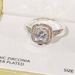 Charter Club  Size 9 Cubic Zirconia Silver Plated Ring Jewelry‎ NEW IN BOX Photo 1