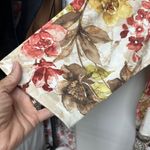 Alfred Dunner  Cream and Red Blouse with Three-Quarter Sleeves Photo 3