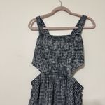 American Eagle Checked Cut-Out Detail Midi Dress Photo 4