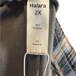 Halara  Women’s Navy and Beige Plaid Dress Pants Photo 3