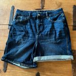 Judy Blue Merry Tummy Cntrl Hi-Rise Moisture Cntrl Dark Wash Denim Shorts, Sz 2XL See pic of size chart Photo 0