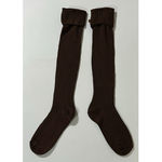 Muklucks Muk Luks Brown Knit Knee-High Thigh-High Buckle Winter Boots Socks Hosiery 🤎✨ Photo 2