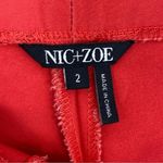 Nic+Zoe Knit Crop Pants Coral Orange 2 Photo 5