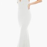 Dress the Population NWOT Camden Mermaid Hem halter white Gown sz XS Photo 3