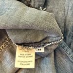 Cloth & Stone  Chambray Blue Button Down Shirt Frayed High Low Hem Medium Cottage Photo 5