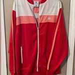 DJU Clothing Company color block zip front athletic jacket with pockets. NWT Size M Photo 0