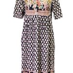 Vintage Vermont Country Store Maxi Dress Patchwork Floral Black Pink Size Small Photo 12