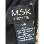 Msk Women's Black Printed Metallic Halter Jumpsuit Petite Size Petite Small Photo 10