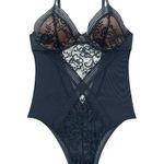 Adore Me Black Scoria Unlined Lace Bodysuit Photo 3